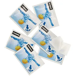 Papstar 500x Erfrischungstücher Citrustücher feucht einzeln verpackt 14x14cm 100% Vegan