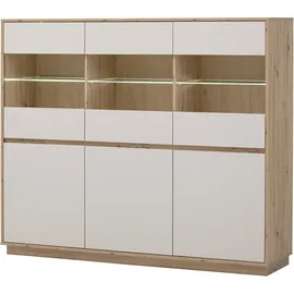 Home Affaire Highboard Sonora 164 x 138 x 40 cm Eiche Artisan / Kaschmir