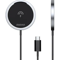 Dudao Kit 15W Magnetic Wireless Charger Qi and 20W AC MagSafe Compatible White,