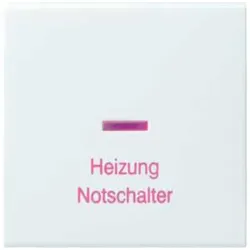 1St. Gira 067803 Wippe Kontroll Heizung Notschalter System 55 Reinweiß glänzend