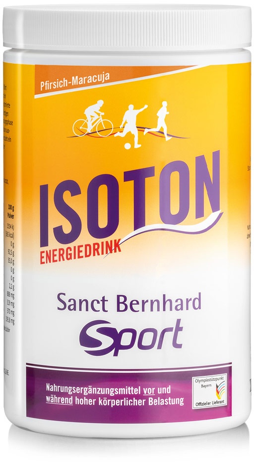 Sanct Bernhard Sport Boisson énergétique isotonique pêche et fruits de la passion 900 g - 900 g