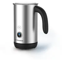 WESTINGHOUSE Milchaufschäumer Elektrisch Basic-Serie, 200 ml Fassungsvermögen, Antihaftbeschichtung, warmer und kalter Milchschaum, für Cappuccino, Latte Macchiato und Kakao, 360°Basis, silber