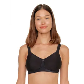 SUSA "2er Pack Spacer BH ohne Bügel Catania", Damen, Gr. 80, Cup B, schwarz (schwarz schwarz), Stoff, Obermaterial: 43% Polyamid PA. 39% Polyester PES. 18% Elasthan EL., BHs T-Shirt-BH