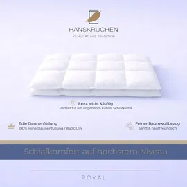 HANSKRUCHEN Royal (470 g, Daune, 240 x 220 cm