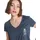 Roxy Laguna Green", V Neck - T-Shirt Gr. XS, blau/grau