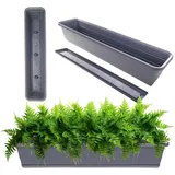 Kadax Blumenkasten 80 x 11,5 x 14,5 cm Anthrazit