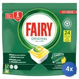 4x Fairy Tabs Für Spülmaschine 24 Stück Original Limone Made In Italy