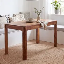 FineBuy Esstisch 120 x 76 x 60 cm braun