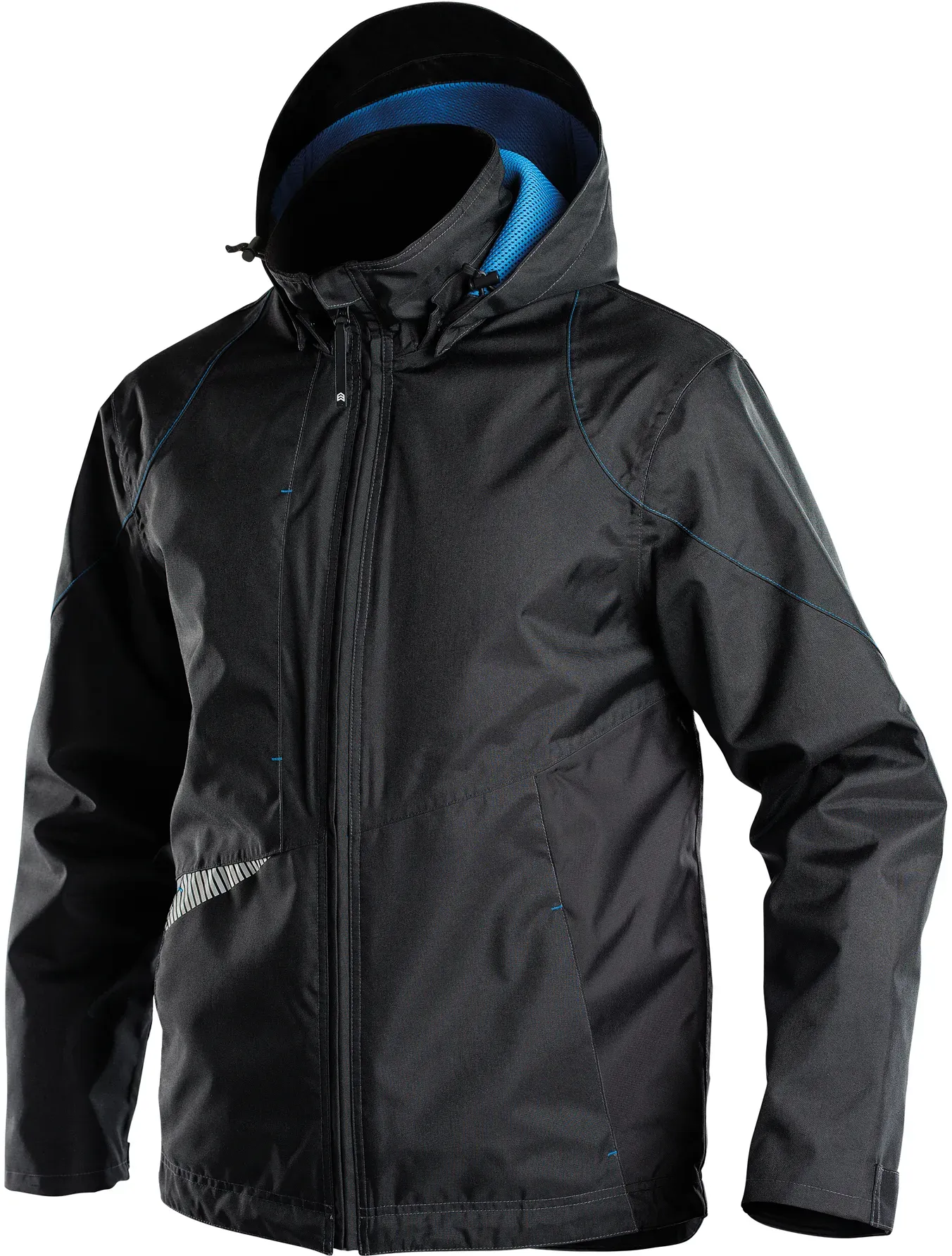 DASSY® Hyper Wasser- und winddichte Arbeitsjacke - schwarz - XS