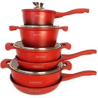 Kochtopfset - Pfannen-Set 10 -Teiliger Topf mit Keramikbeschichtun