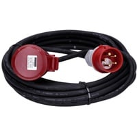 Voxura CEE-Kabel Verlängerungskabel Starkstromkabel 5-polig 400V H07RN-F 5G 1,5 16/5 16A IP44 Phasenwender Starkstrom 10m
