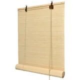 Sol Royal Bambusrollo 60 x 160cm SolDecor B86 - Sichtschutz Fenster Rollo Ohne Bohren - Raffrollo Bambus Inkl Klemmfix Träger - Holzrollo Natur mit Kindersicherheitsclip - Natur