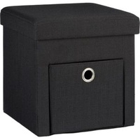 Relaxdays Hocker mit Stauraum 10020369_46 schwarz