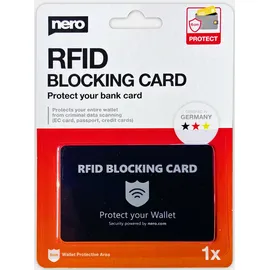 Nero RFID Blocking Card Geldbörse schwarz