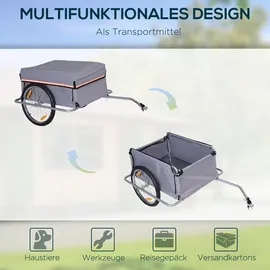 Homcom CargoTrailer grau