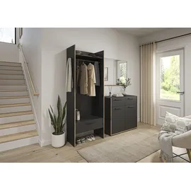 Home Affaire MUSTA Dielenschrank 70x37x190 grau