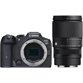 Canon EOS R7 + RF 50 mm F1,8 STM + Objektivadapter EF-EOS R
