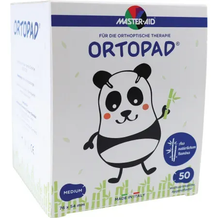Ortopad Weiß Augenokklusionspflaster Medium Größe 76x54mm Stück 50