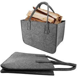 idea home Valencia Shopper Dunkelgrau/Türkis 30 Liter