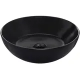 Schöner Wohnen Aufsatz-Waschbecken Beco 38 cm Mattschwarz