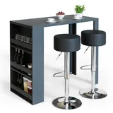 Vicco Bartisch Bar Tresen drei Farben Bartresen Stehtisch Tisch Bistrotisch Küche inkl. Barhocker
