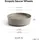 Ecopots Untersetzer Amsterdam Rollen Taupe 28,7 cm x 8,3 cm