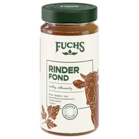 Fuchs Gewürze - Rinder Fond, optimale Basis für Suppen und Saucen, Ohne Geschmacksverstärker, Farbstoffe oder Palmfett, Gluten und laktosefrei, 400 ml im wiederverschließbaren Glas