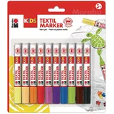 Marabu KiDS Textilmarker farbsortiert 3,0 mm, 10