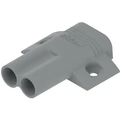 BLUM BLUMOTION Doppel-Kreuzadapterplatte, Schrauben, Kunststoff platingrau