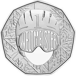 5 Euro Silbermünze "Wir sind Weltmeister" zur Ski-WM 2025