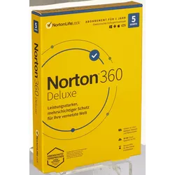 Norton 360 Deluxe Box 5 Geräte Sicherheitssoftware