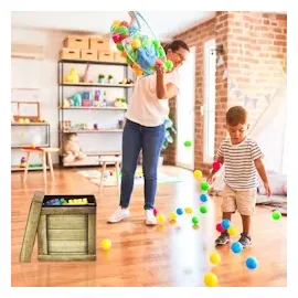 Relaxdays Sitzhocker mit Stauraum, faltbar, gepolstert, Hocker mit Holzplanken Design, HBT: 38 x 37,5 x 37,5 cm, braun