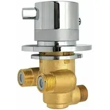 Thermostatische Duscharmatur Aus Messing Mit 1/2-wege-warm-/kaltwasser-mischventil, Wandmontiert