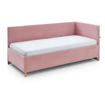 Meise Möbel Polsterbett Cool 140 x 200 cm rose inkl. Rückenelement