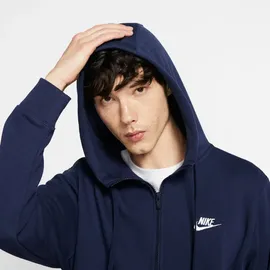Nike Sportswear Club Fleece Kapuzenjacke Herren midnight navy/midnight navy/white XL