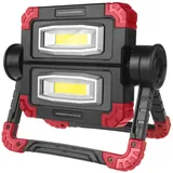 Maclean Brackets Maclean Faltbare LED-Arbeitsleuchte mit 3 Lichtmodi 300lm/5W | LED COB Klappbare Werkstattlampe | Schutzart: IP44 | 6500K (kaltweiß) | Batteriebetrieben, Geeignet für Werkstatt, Haushalt