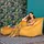 I.C.O.N. Icon Sitzsack Sessel mit Hocker für Erwachsene, Gelb, Flauschiger Samtstoff, Riesen Sitzsack Samt mit Füllung, Bean Bag Chair, Bequemer Sessel Wohnzimmer, Lounge, Schlafzimmer, Büro