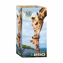 EUROGRAPHICS Puzzle Giraffenmutterkuss, 250 Puzzleteile bunt