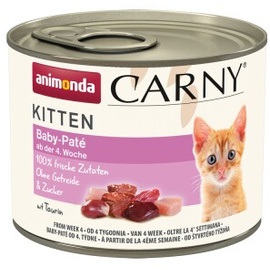 Animonda Carny Kitten 200g Dose Katzennassfutter 24 x 200 Gramm Baby Pate