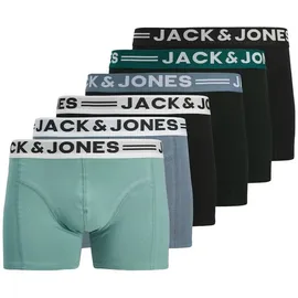 JACK & JONES Retro Boxershorts blau/schwarz XXL 6er Pack