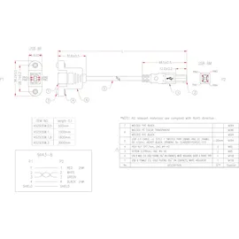 EFB K5293SW.0,5V2 Lampen-Verbindungskabel