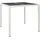 vidaXL Gartentisch 90 x 90 x 75 cm Weiß