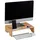 Relaxdays Monitorständer aus Bambus 41 cm Hellbraun