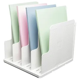 Exacompta vertikaler Sorter mit 5 Trennplatten, AutentiK - Weiß