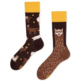 Many Mornings Fluffy Alpaca Freizeitsocken 1 Paar Bunt 39-42