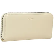 s.Oliver Geldbörse Zip Around Wallet Damen Portemonnaie braun beige