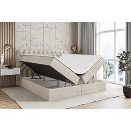 altdecor BOXI8 180 x 200 cm H4 Beige/Goldfarben