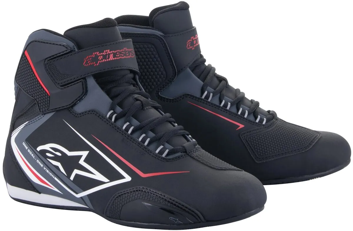 Alpinestars Sektor Waterproof Motorradschuhe Schwarz / Weiss / Grau 40