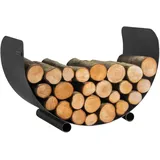 bene on fire crafted for fire, made for moments Kaminholzregal Ohio Metall 70 cm Schwarz