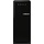Smeg FAB28LBL5 Retro-Kühlschrank (270 l, 1530 mm hoch, Schwarz)